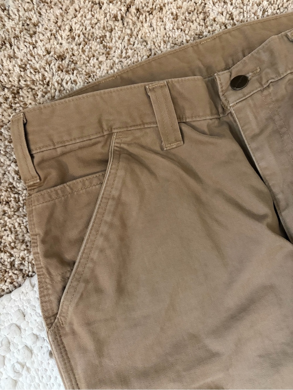 Carhartt Men's Khaki Utility Pants with Extra Pockets - Picture 5 of 6
